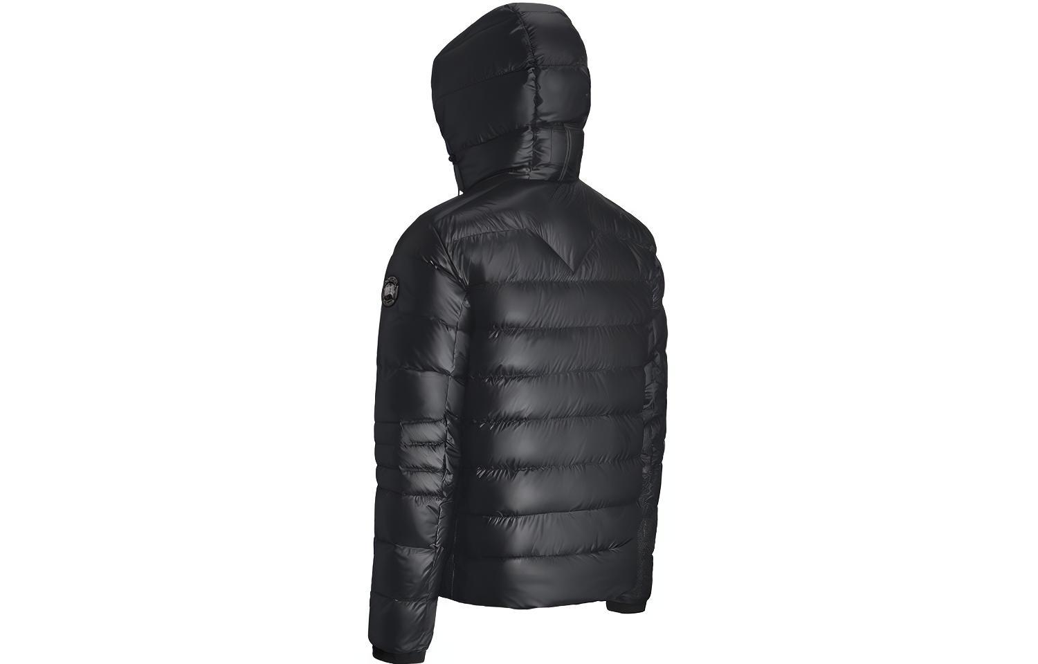 Lookbook Chaqueta de Plumas Ligera con Capucha Canada Goose Crofton Black Label Unisex Negra. 2227MB-61