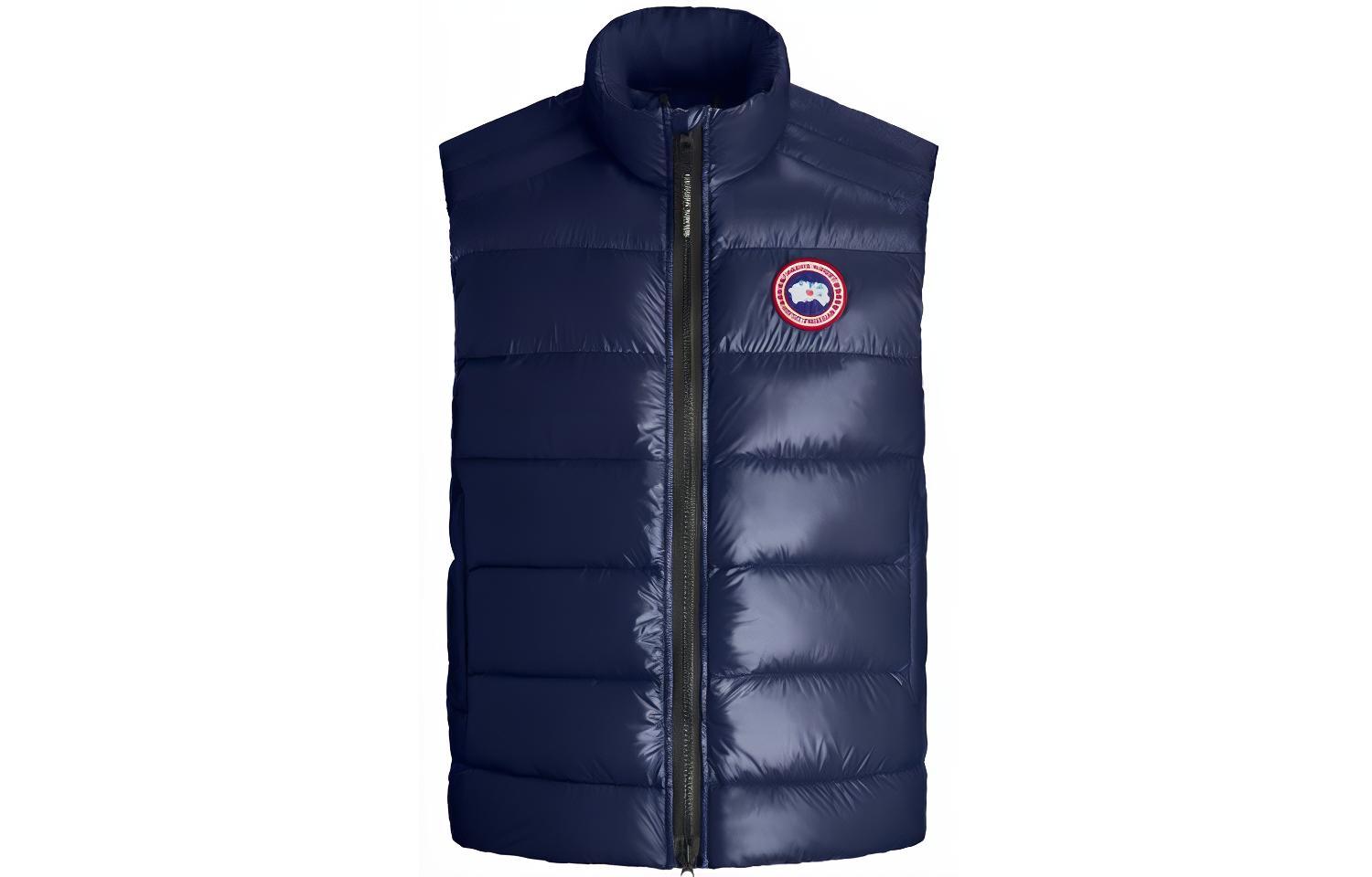 Order Canada Goose Crofton FW21 Rompi Down Navy Unisex Ringan & Tahan Air 2229M-63