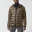 Shop Canada Goose Crofton FW22 Black Label Hooded Puffer Jacket Mens Nomad Khaki. 2227MB-255