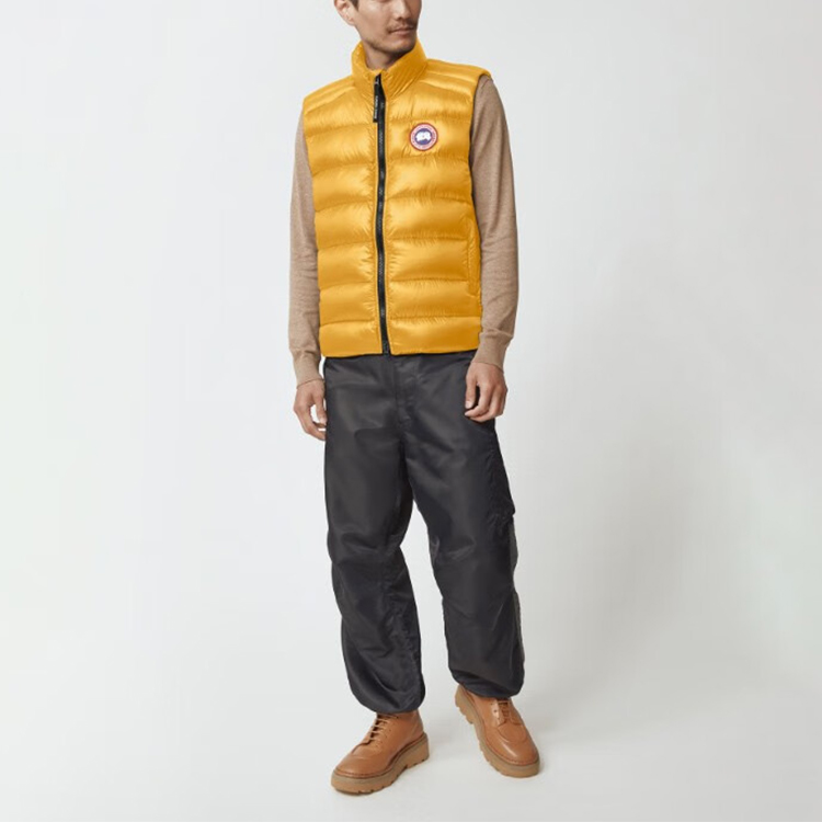 Canada Goose Crofton FW22 Peak Black Label Lightweight Puffer Vest Orange Unisex 2229M-1260 圖 3