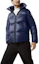 Shop Canada Goose Crofton Hoodie Navy Blue Lightweight Waterproof Down Jacket Unisex. 2252M-63