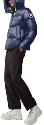 Canada Goose Crofton Hoodie Navy Blue Lightweight Waterproof Down Jacket Unisex. 2252M-63 Cheap Canada Goose Crofton Hoodie Navy Blue Lightweight Waterproof Down Jacket Unisex. 2252M-63