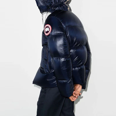 Canada Goose Crofton Hoodie Navy Blue Lightweight Waterproof Down Jacket Unisex. 2252M-63 2
