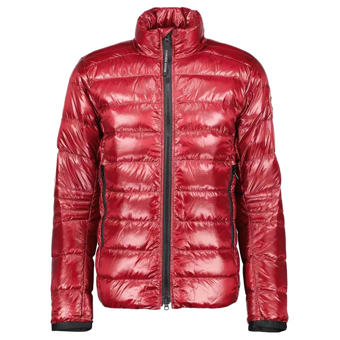 Canada Goose Crofton Lightweight Red Puffer Jacket for Men - Windproof & Waterproof 2228M-447