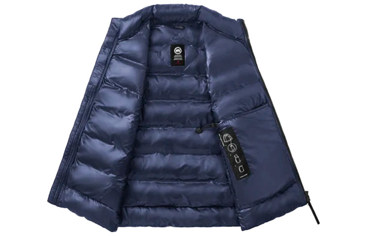 Canada Goose Crofton Logo Lightweight Waterproof Down Vest Blue Unisex 2229MB-63 圖 3