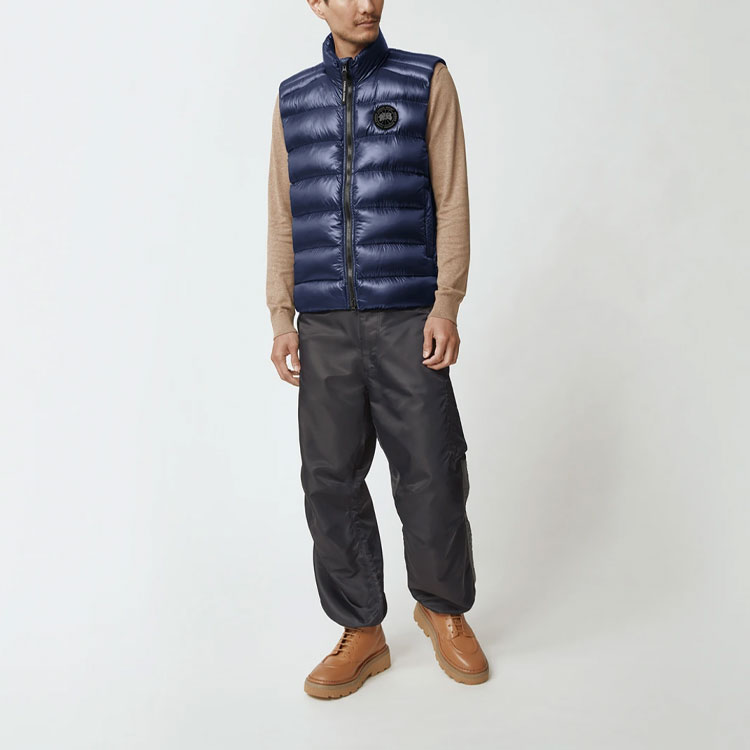 Canada Goose Crofton Logo Lightweight Waterproof Down Vest Blue Unisex 2229MB-63 圖 4