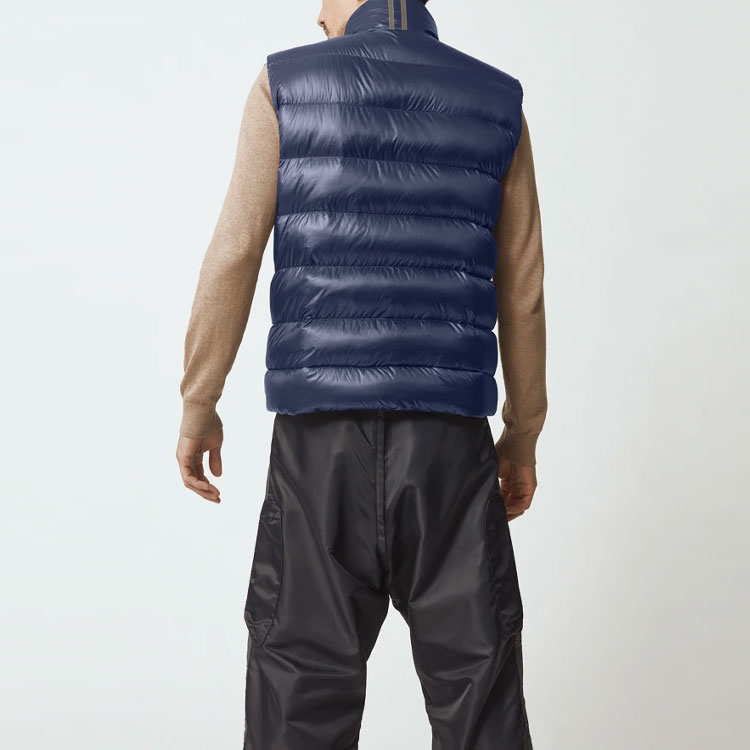 Canada Goose Crofton Logo Lightweight Waterproof Down Vest Blue Unisex 2229MB-63 圖 5