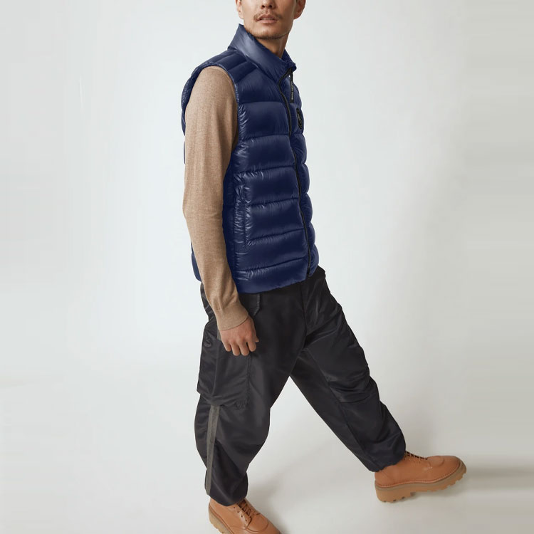 Canada Goose Crofton Logo Lightweight Waterproof Down Vest Blue Unisex 2229MB-63 圖 6