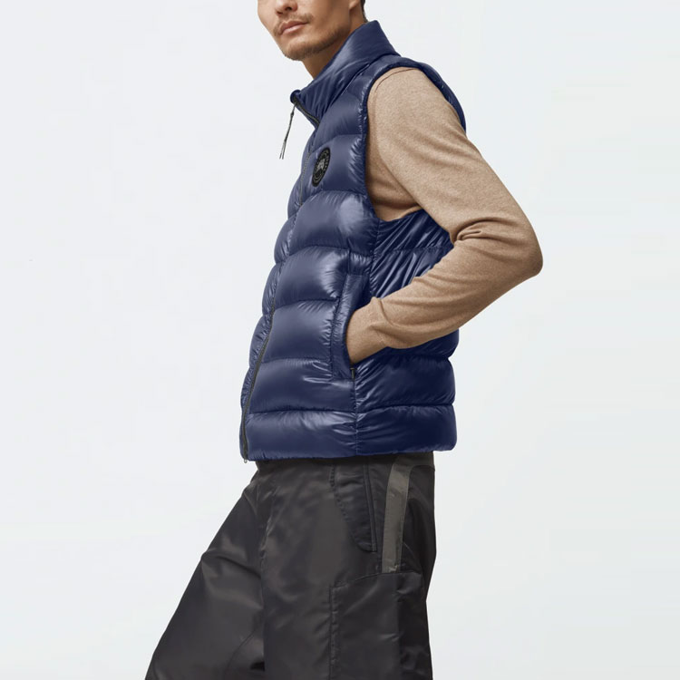 Canada Goose Crofton Logo Lightweight Waterproof Down Vest Blue Unisex 2229MB-63 圖 7