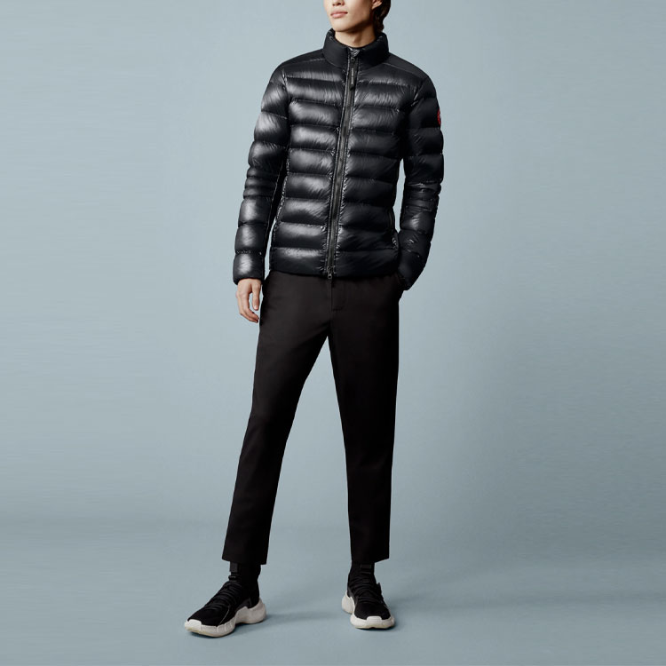 Shop カナダグース クロフトン レッドラベル ライトウェイト ブラックダウンジャケット ユニセックス 2228M-61