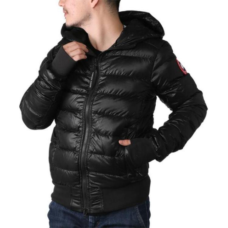 Details for Canada Goose Crofton SS23 Chaqueta Puffer Negra Unisex Ligera Con Capucha y Logo. 2251M-61