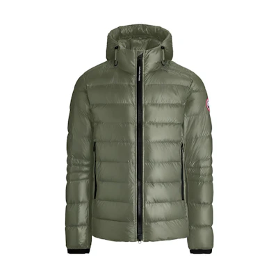 Canada Goose Crofton SS23 Green Lightweight Hooded Puffer Jacket Unisex. 2227M-852