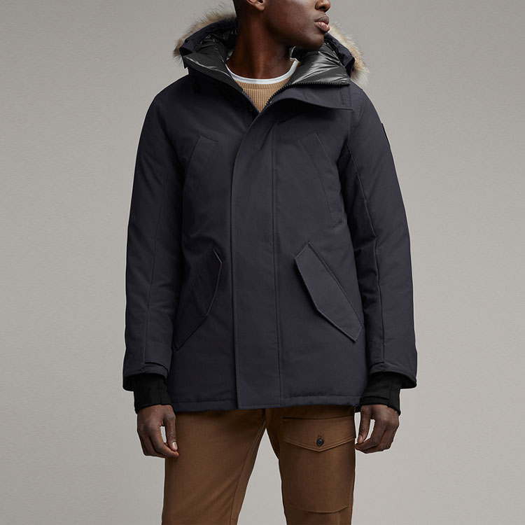 Canada Goose Edgewood Black Label Windproof Hooded Down Jacket Unisex Navy 3408MB-67 圖 5