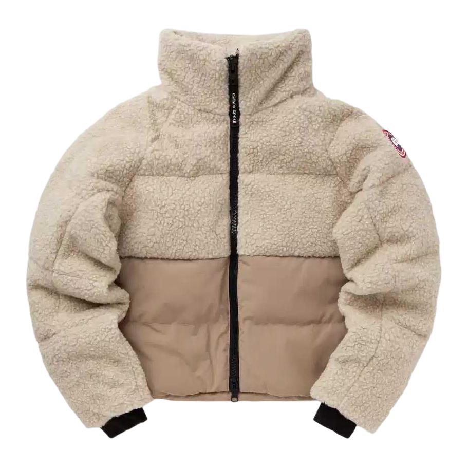 Buy Canada Goose Elora FW24 Short Down Jacket Womens Beige Brown 2609W-1684