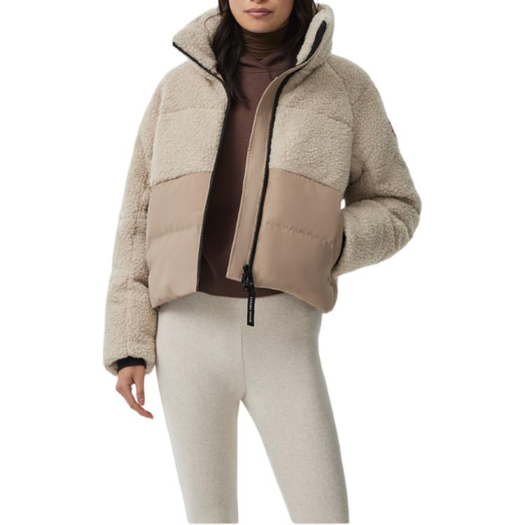 Order Canada Goose Elora FW24 Short Down Jacket Womens Beige Brown 2609W-1684