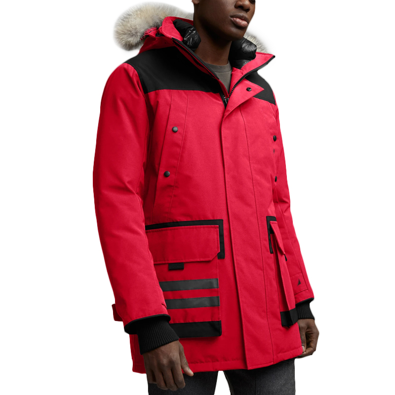 Canada Goose Erickson Red Winter Down Parka with Hood & Pockets. 9513M-11 圖 3