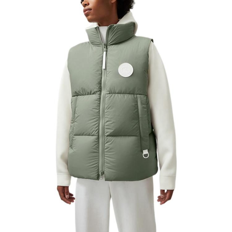 Lookbook 加拿大鵝 Everett FW22 白標防風羽絨背心 男女款 綠色 2614MB1-852