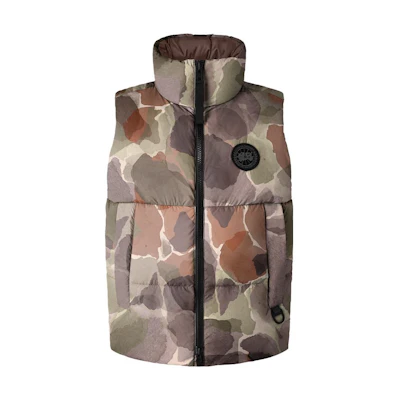 Canada Goose Everett FW23 Short Vest Floral Print Unisex - Botanical Logo Design. 2616MBP-1550