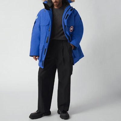 Canada Goose Expedition 08 Red Label Abrigo Impermeable con Capucha Azul Unisex 4565MPB-64 Sizing Canada Goose Expedition 08 Red Label Abrigo Impermeable con Capucha Azul Unisex 4565MPB-64