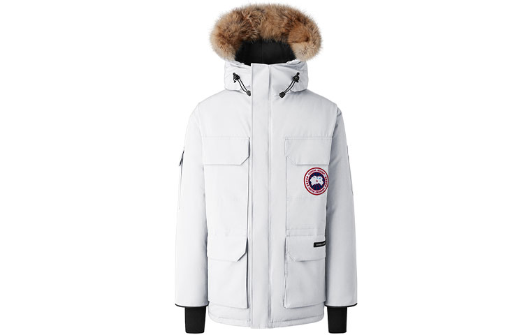 Order Canada Goose Expedition Fusion Fit White Logo Waterproof Hooded Down Parka Unisex 4660MA-433