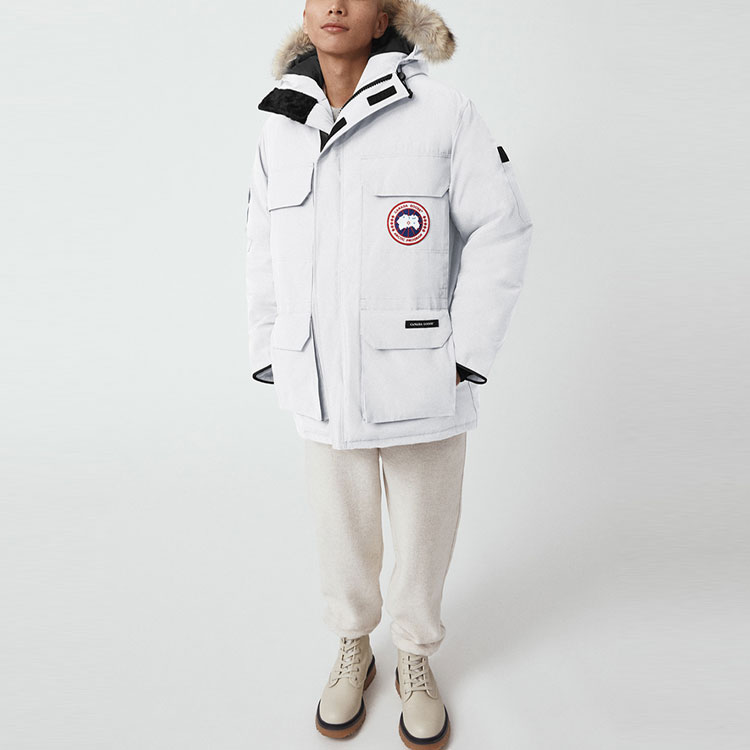 Lookbook Canada Goose Expedition Fusion Fit White Logo Waterproof Hooded Down Parka Unisex 4660MA-433
