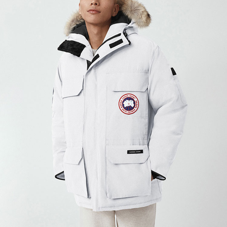 Purchase Canada Goose Expedition Fusion Fit White Logo Waterproof Hooded Down Parka Unisex 4660MA-433