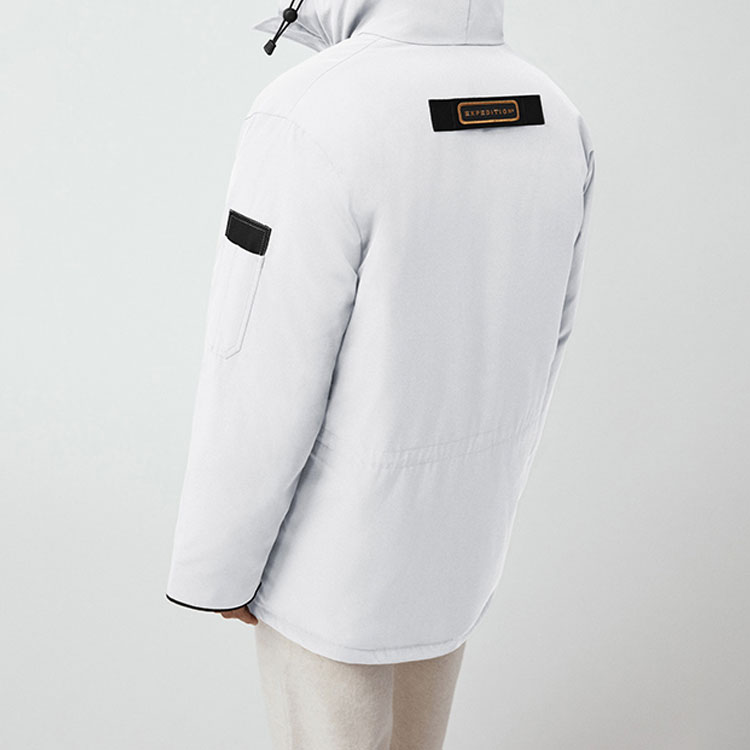 Details for Canada Goose Expedition Fusion Fit White Logo Waterproof Hooded Down Parka Unisex 4660MA-433