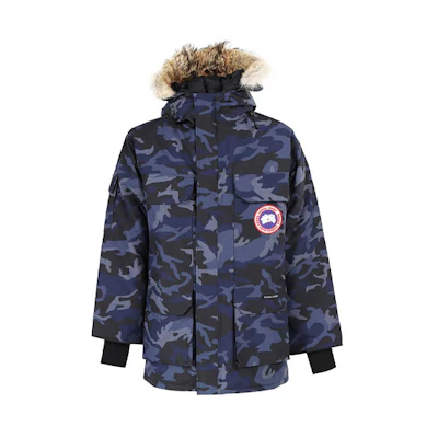 Canada Goose Expedition FW21 Blue Camo Waterproof Long Down Parka Unisex. 4660MP-898