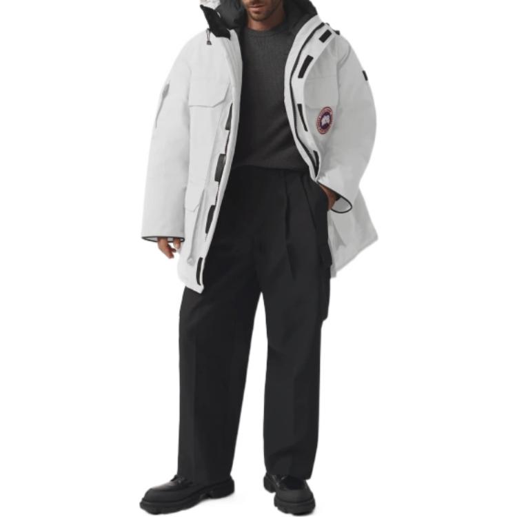 Lookbook Canada Goose Expedition FW22 White Parka - Waterproof, Windproof Unisex Winter Jacket 4660MT-433