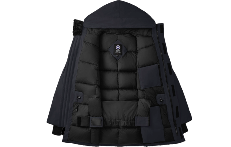 Lookbook Abrigo Unisex Canada Goose Expedition Parka Azul Oscuro Impermeable Invierno. 4660M-67