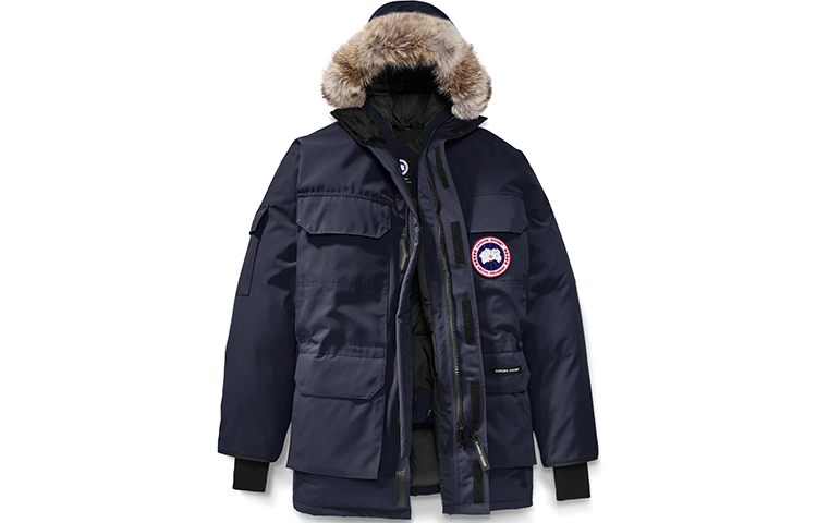 Canada Goose Expedition Parka Navy Blue Winter Down Coat Unisex Detachable Fur 4660M-646