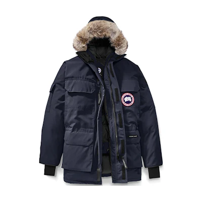 Canada Goose Expedition Parka Navy Blue Winter Down Coat Unisex Detachable Fur 4660M-646