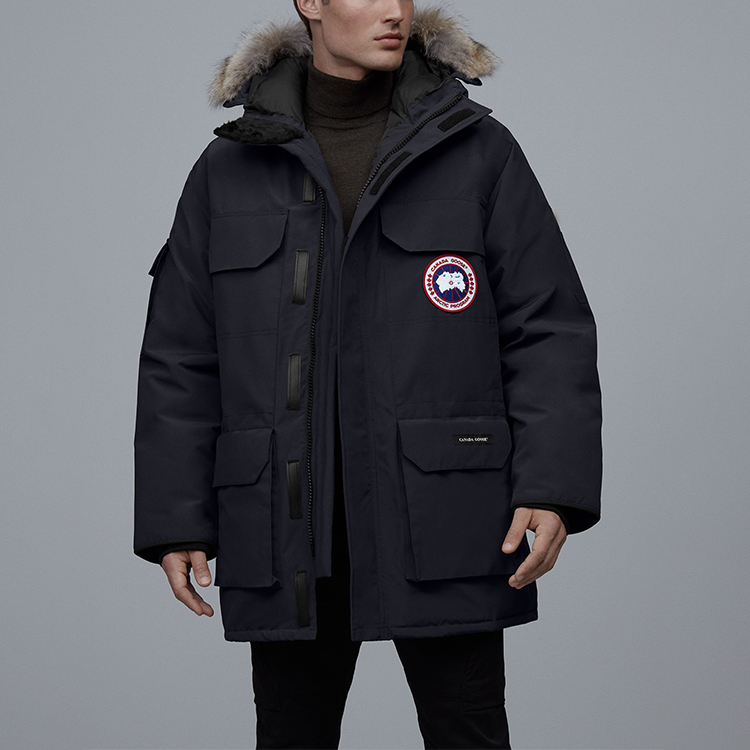 Canada Goose Expedition Parka Navy Blue Winter Down Coat Unisex Detachable Fur 4660M-646 圖 4