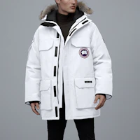 Lookbook Canada Goose Expedition PBI Red Label Waterproof Parka White Unisex Winter Jacket 4565MPB-25