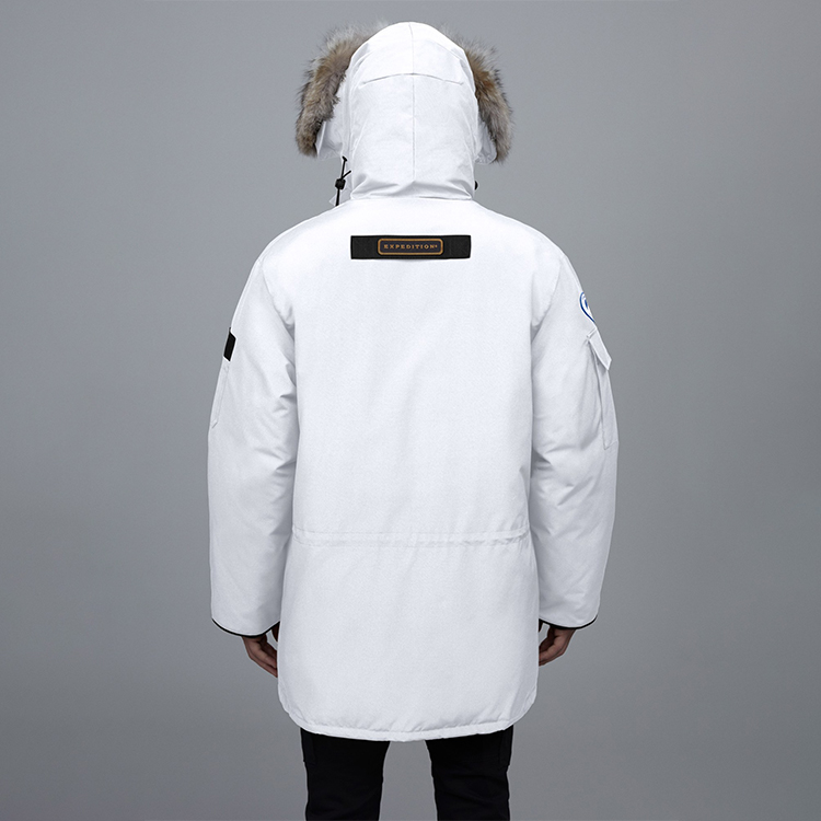 Shop Parka Impermeable Unisex Canada Goose Expedition PBI Roja Blanco Chaqueta Invierno 4565MPB-25