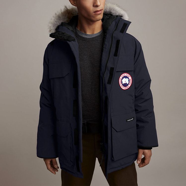 Shop 加拿大鵝 Expedition 紅標防水羽絨外套，男女適用，深藍色 4660MA-67
