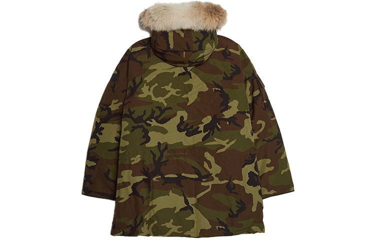 Lookbook 加拿大鵝遠征系列綠色迷彩毛帽防水派克外套男款 4660MP-316