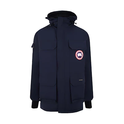 Canada Goose Expedition Series Windproof Waterproof Logo Parka Jacket Navy Mens 2051M43-63