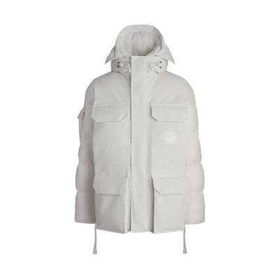 Canada Goose Expedition White Label Hooded Waterproof Parka Jacket Unisex - White. 4660MRF1-99