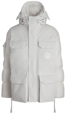 加拿大鹅Expedition白标连帽防水大衣男女同款-白色 4660MRF1-99 Order 加拿大鹅Expedition白标连帽防水大衣男女同款-白色 4660MRF1-99