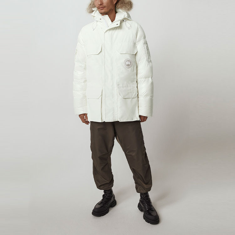 Details for 加拿大鹅Expedition白标连帽防水大衣男女同款-白色 4660MRF1-99