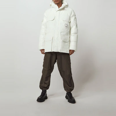 加拿大鹅Expedition白标连帽防水大衣男女同款-白色 4660MRF1-99 1