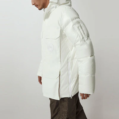 加拿大鹅Expedition白标连帽防水大衣男女同款-白色 4660MRF1-99 2