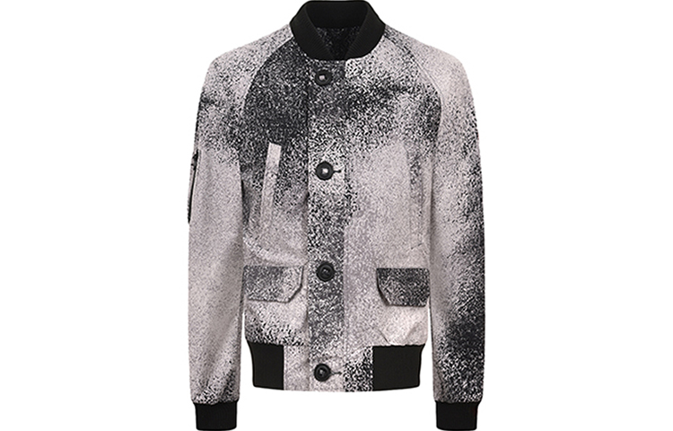 Canada Goose Faber Nylon Jacket with Spray Effect and Logo - Bomber Style 2400M-773