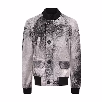Canada Goose Faber Nylon Jacket with Spray Effect and Logo - Bomber Style 2400M-773