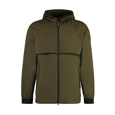 Canada Goose Faber Solid Color Hooded Zip Jacket Green Mens CG2440M4-949
