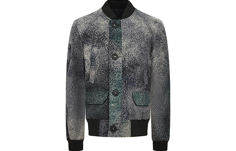 Canada Goose Faber Spray Effect V-Neck Pilot Jacket with Logo Patch - 2400M-774