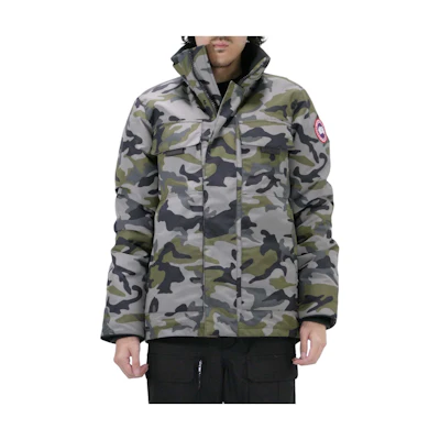 Canada Goose Forester Camouflage Logo Stand Collar Jacket Green 5816MP