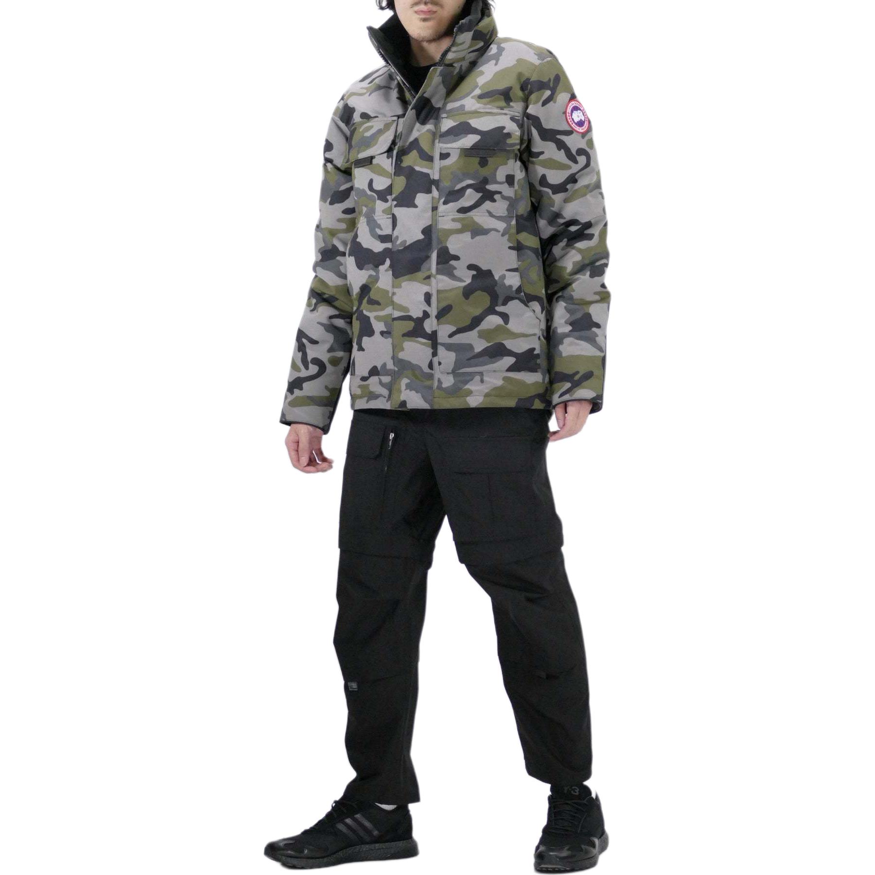 Lookbook 加拿大鹅迷彩标志立领夹克绿色 5816MP