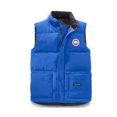 Canada Goose Freestyle Blue Unisex Vest with Red Logo, Zip, Waterproof & Lightweight 4154MPB-64